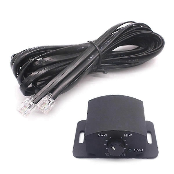 Forsterker Erstatning Bassknapp Kontroll Fjernkontroll 6Pin Subwoofer Fjernkontroll Volumjusteringskontroll Kno-xindaren