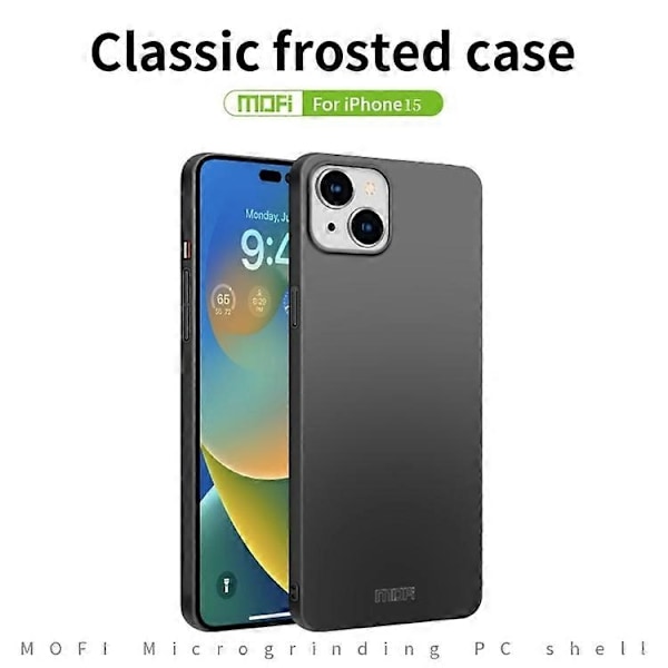 Kompatibel med iPhone 15 MOFI Frosted PC Ultratunt Hårt Skal-xindaren Red 15 Plus