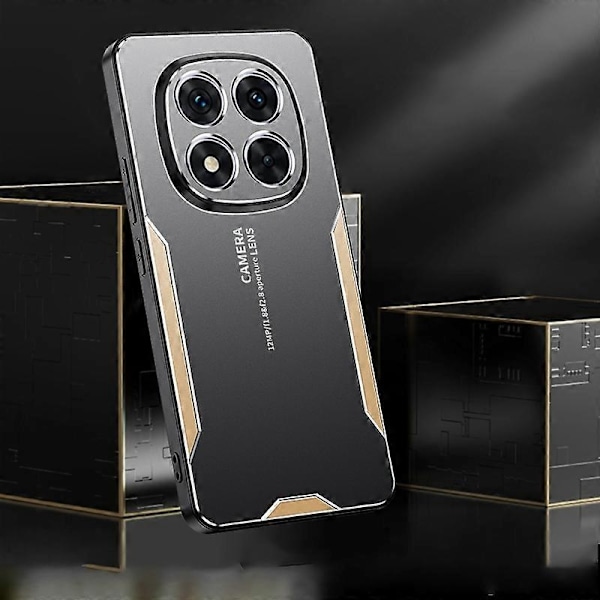Blade Series TPU Hybrid Metall Skal-Xin Silver For Xiaomi Redmi Note 14 Pro+ 5G
