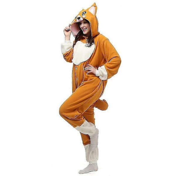 Corgi pyjama eläin asu karnevaali haalari Halloween Cosplay-xindaren L