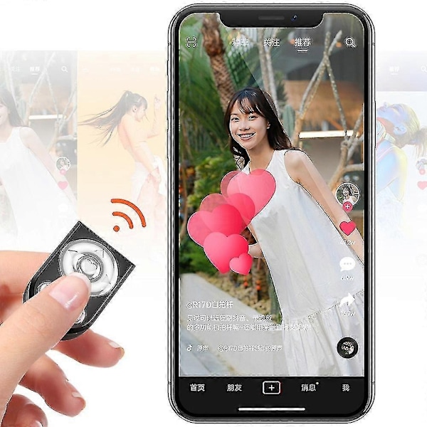 R17ds 1,75 m kannettava Bluetooth selfiekeppi sisäänvedettävä kolmijalka puhelinjalusta kaksoistäyttövaloilla 360 astetta pyörivä valokuvaus suoratoisto -Xin White