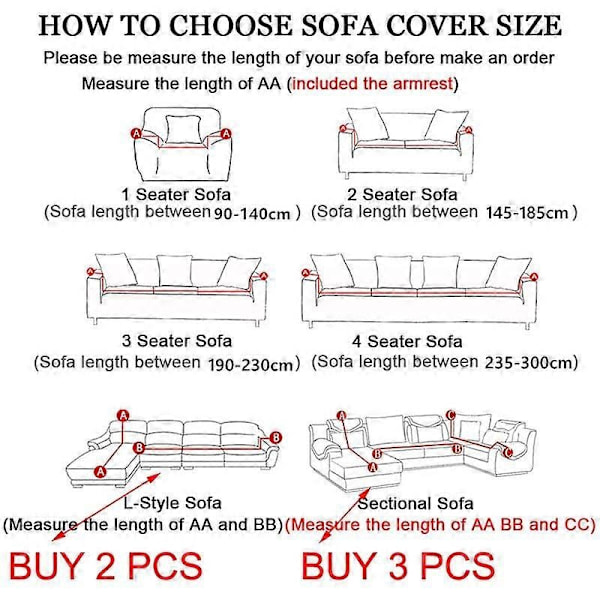 Vandtæt Sofabetræk 1/2/3/4 Personers Sofabetræk til Stue Elastisk Solidt L-formet Hjørnesofabetræk til Sofa Lænestol - Xin purple 3 Seater 190-230cm
