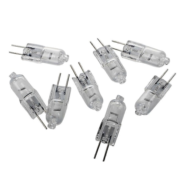 12V 20W Halogenpære Varmt Hvitt Lys Dobbel Pin Base 8 stk-Xin
