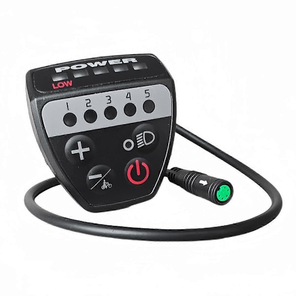 DZ888 Elektrisk Cykel Display Kontroller LED Display UART Protokoll Kompatibel med BBS01B BBS02B Mid Motor Access-xindaren