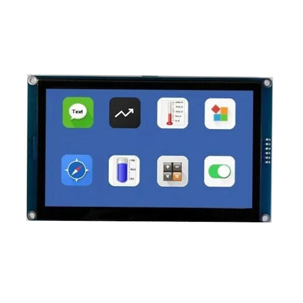 Uusi 5 tuuman HMI I2C LCD-näyttömoduuli Kapasitiivinen kosketusnäyttö Yhteensopiva Arduino-xindarenin kanssa