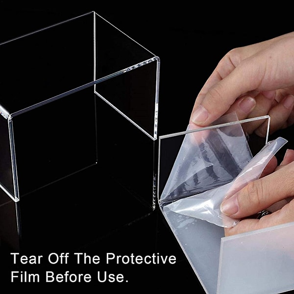 3 Stykker Akryl Display Stand Antikorrosiv Akryl Display Stand Transparent Display Stand for-xindaren
