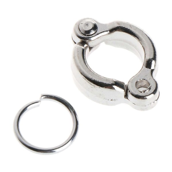 Papegojbenring metall fotring legeringsklämma lämplig för fågelpapegojor som flyger utomhus-Xin 7-14.5mm