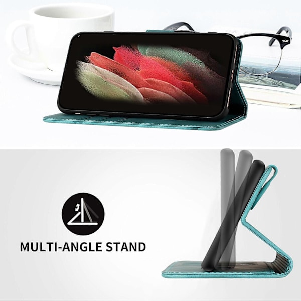 Etui Kompatibelt med iPhone 8 Plus / iPhone 7 Plus Cover Magnetisk Flip Wallet Læder Kompatibelt med iPhone 8 Plus / iPhone 7 Plus Cover-xindaren Green