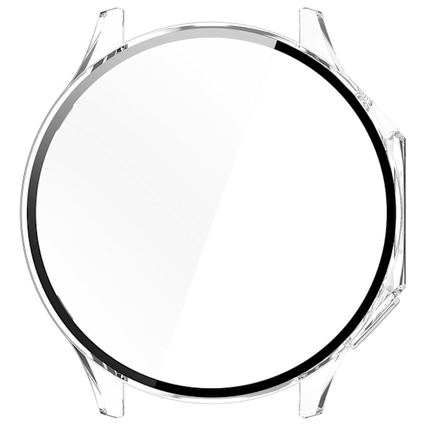 Til Oppo Watch X/ Watch 2 46mm - Beskyttende PC-urramme med hærdet glas skærmbeskytter - Xin Transparent White