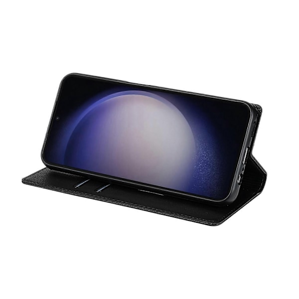 Kompatibel med Samsung Galaxy S25+ Wallet Case Magnetisk Lukning PU Læder Telefon Cover - Rød - xindaren Black
