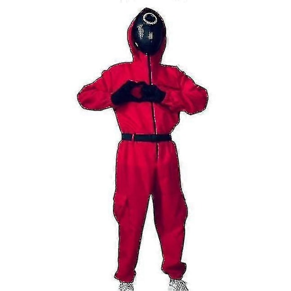Vuxen Halloween Squid Game Jumpsuit Kostymset-Xin round L175-185cm
