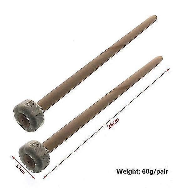 2 st Träklubba för Gong Slagverksinstrument Trähammare Gong Del-Xin