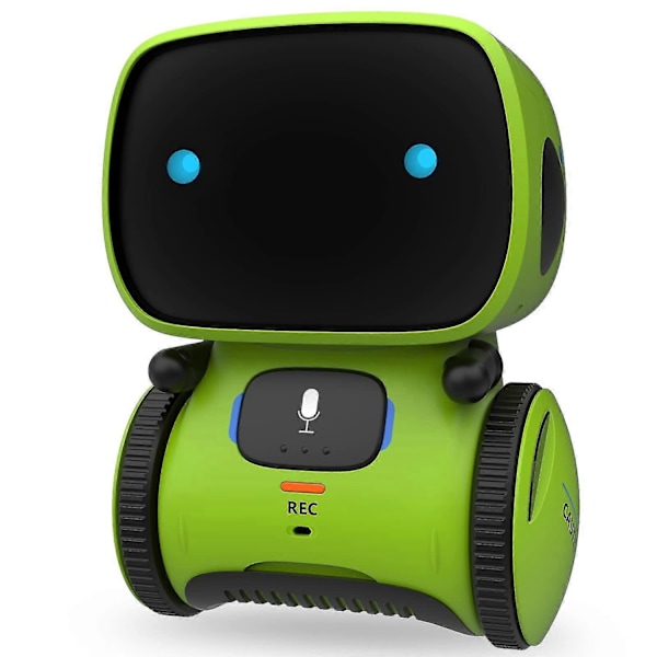 Robotleke for barn, interaktiv smart snakkende robot med stemmestyrt berøringssensor, talegjenkjenning, bursdagsgaver - Xin Green