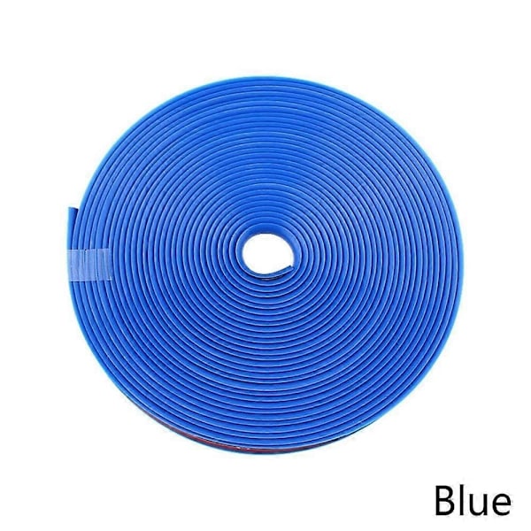 8M/Rulle Bilhjul Nav Däck Skyddsring Anti-kollisionsremsa Gummi Formning Trim Däckskydd Linje-xindaren blue