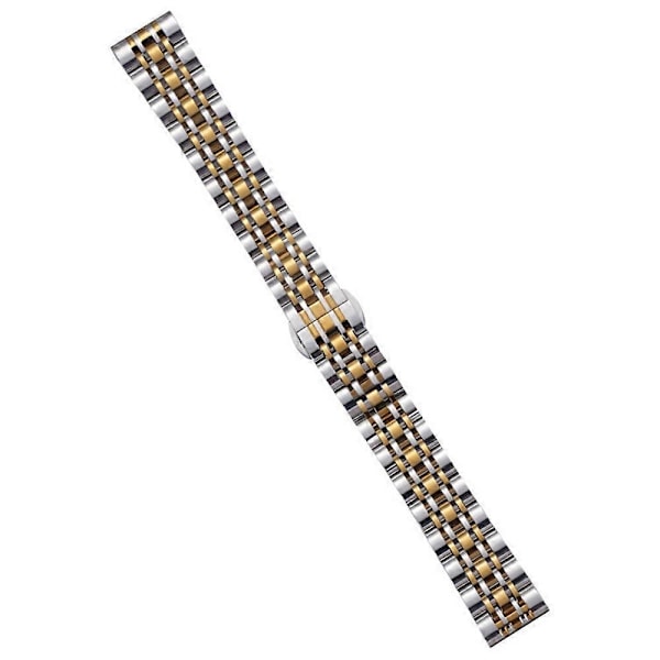 Til Garmin Lily 2 Urrem 7 Perle 14mm Rustfrit Stål Udskiftningsrem - Xin Silver Gold