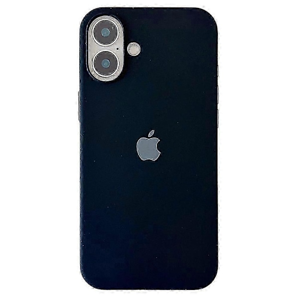Kompatibel med Iphone 16 Plus Deksel Støtsikker Silikon Telefon Bakdeksel - Svart-xindaren Black