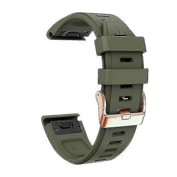 Erstatningsreim for Garmin Fenix 5s Plus 6s Pro, Silikon 20mm Smartklokke Armbånd - Xin Army green