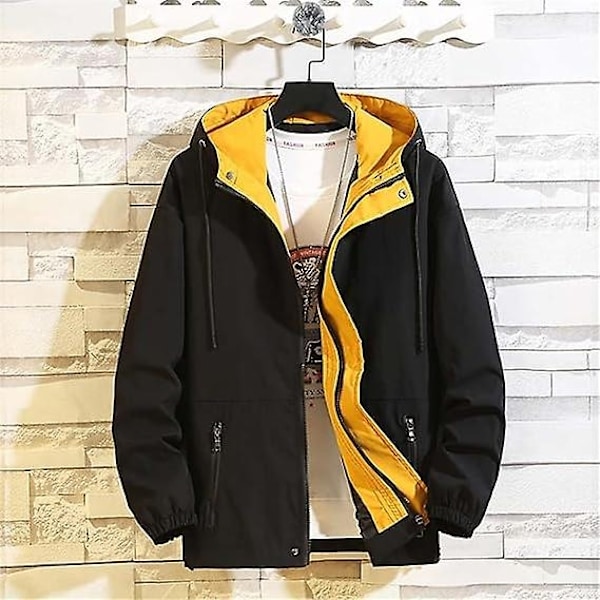 6xl 7xl 8xl Plus Size Herrejakker Vår Høst Casual Fashion Bomberjakke Menn Overfrakk Ny Baseballjakker Menn Jakke Frakker-Xin Yellow 5XL