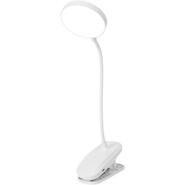 Trådløs dimbar LED-lampe med klips - Oppladbar, hvit-XIN