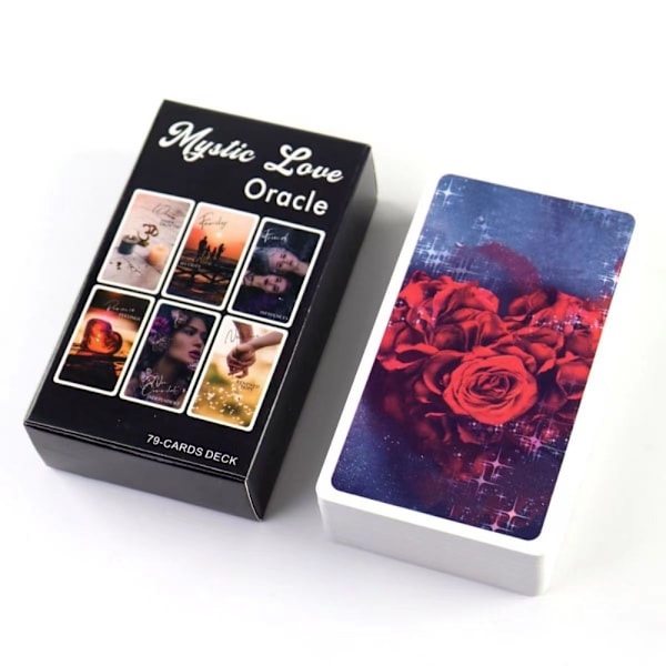 10,3*6 cm Mystic Love Oracle Deck 79 korttia LOVE ORACLE Deck Tarot Deck Twin Flame Deck Message-Xin Mystic Love Oracle
