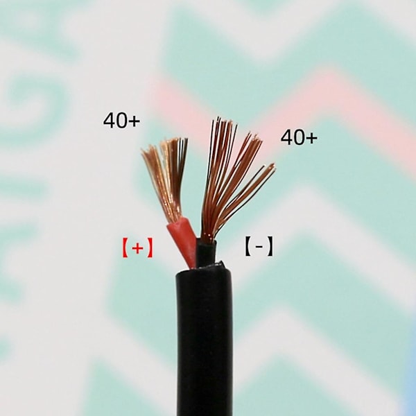 Universal DC5.5x2.1mm till 2-Pin Strömkabel DC5521 till 2pin DC10A Laddningskabel-Xin Big red