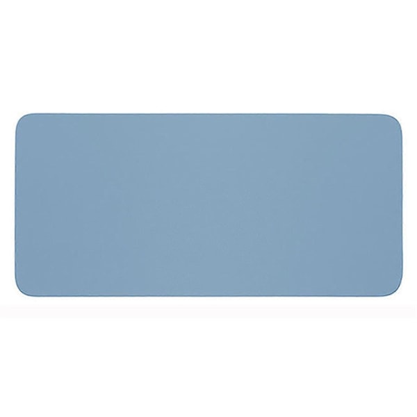 Computer Musemåtte Stor Skridsikker Tyk PVC Vandtæt Bærbar Foldbar Ensfarvet Laptop Gaming Musemåtte Computertilbehør - xindaren Silver-Blue L