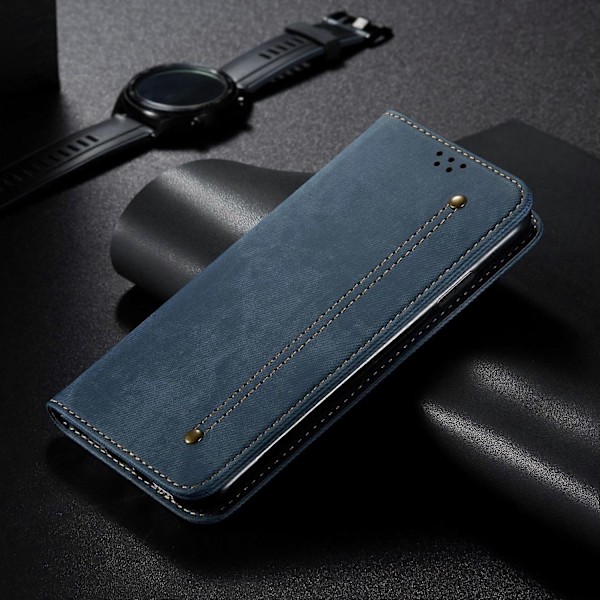 Kompatibel med Denim Textur Flip Läder Telefonfodral-xindaren Compatible with Motorola Moto G85