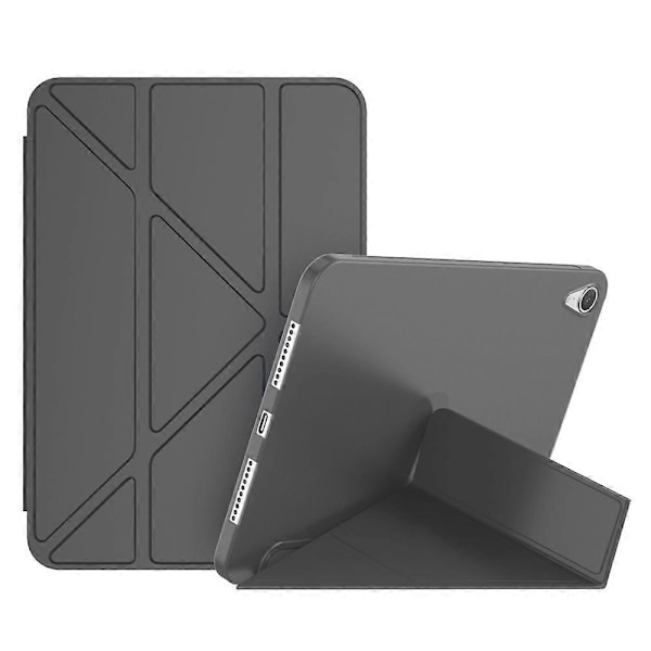 Magnetisk Absorption Origami Smart TPU + PU Læder Tablet Cover til iPad mini (2021)-Xin Black