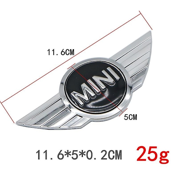 3D Metal Bagagerum Front Hætte Udskiftning Logo Emblem Badge Dekoration til Mini Cooper Jcw F55 F56 R55 R56 R60 F60 Tilbehør-Xin E