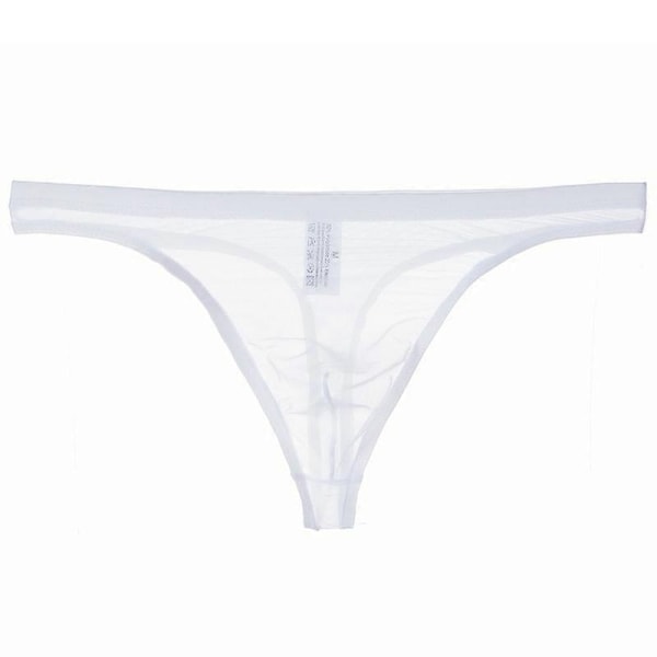 Herrtrosa Mesh Bekväm Svettabsorberande Tunn Underkläder Sexig T-shirt-xindaren White M