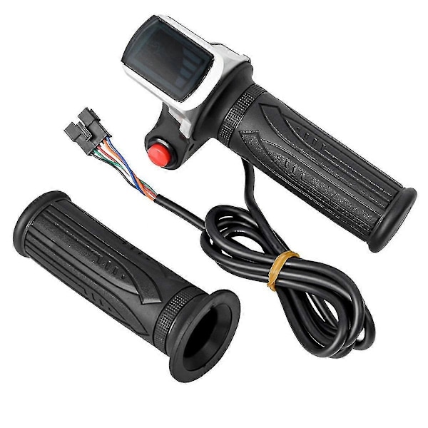 Universell elcykelgas med LCD-display handtagsgas för 36V twist-gas scooters-Xin
