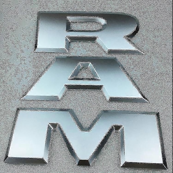 Sopii Dodge Ram -auton takaluukkuun, Pickup-tarroihin, Ram 1500 2500 3500 -mallien takaluukun suuri autotarra - Xin Matte Silver