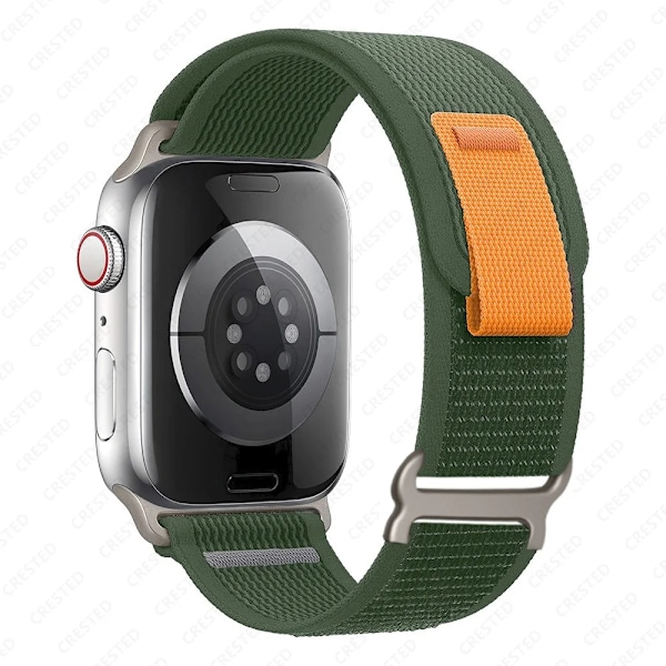 Trail Loop for Apple Watch Ultra 2 Rem 49mm 44mm 40mm 45mm 41mm 38mm 42mm 40 45mm Rem iWatch Series 8 9 7 6 5 3 Rem Army Green-Xin army green 42 44 45 49mm