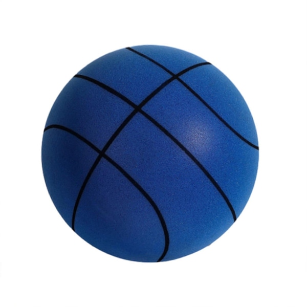 The Handleshh Silents Basketball Bærbar Blød Hoppebold til Indendørs Aktiviteter - xindaren Blue 21cm