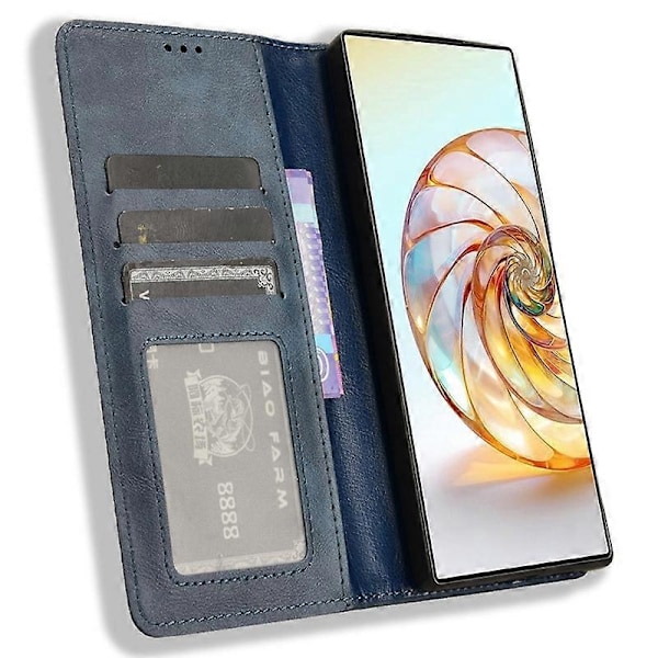 Yhteensopiva ZTE nubia Z60 Ultra Lompakko Nahkakotelo Jalustalla Magneettisella Sulkemisella - xindaren Style D