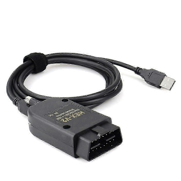 Flerspråkigt VCDS HEX X2 22.3 HEX CAN USB-gränssnitt V2 ATMEGA162+16V8+FT232RQ-Xin German