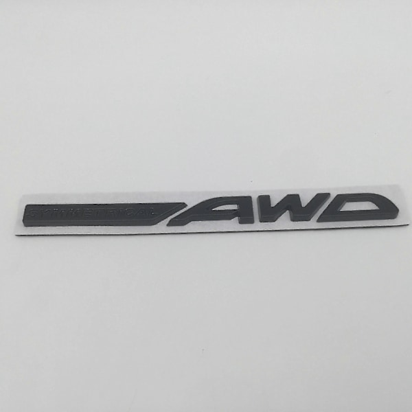 1kpl 3D metallinen Crosstrek Awd Brz yhteensopiva Wrx auton kirjain lokasuoja tunnus sivu takaluukku merkki tarra auto tarvikkeet-xindaren full black AWD