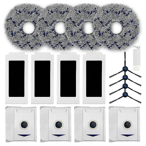 Til DEEBOT T30 Omni / T30 PRO Omni Robotstøvsuger Sidebørste Hepa Filter Mop Klud Tilbehør - Xin