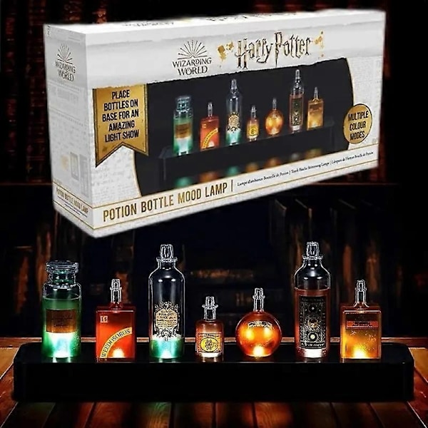 Harry Potter Magisk Drik Natlampe Figur Skift Farve med Lyd Voice-xindaren