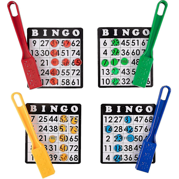 Magnetiske Bingo-staver, 4-pakning - Bulk for Senior & Familie Spillkvelder - Utdannende STEM-sett-Xin