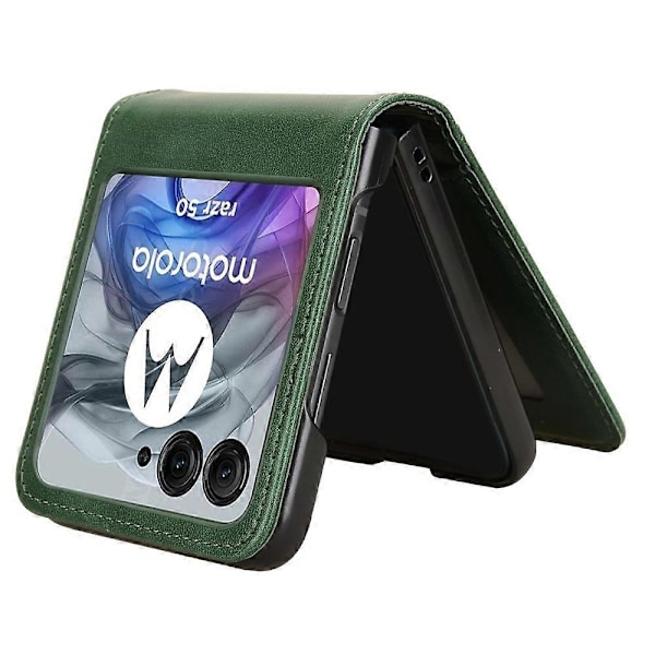 Kompatibelt med Motorola Razr 50 5G Plånboksfodral Stöttåligt Läder Telefonskal - xindaren Style C