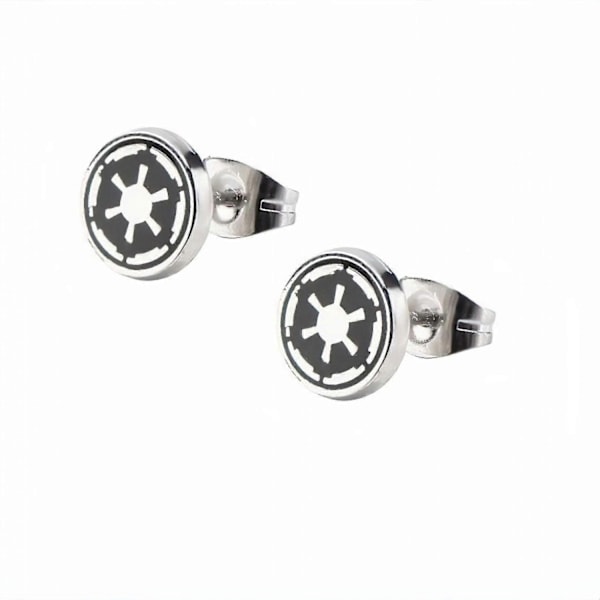 Star Wars Imperial Symbol Emalleret Stud Øreringe - Good-Xin