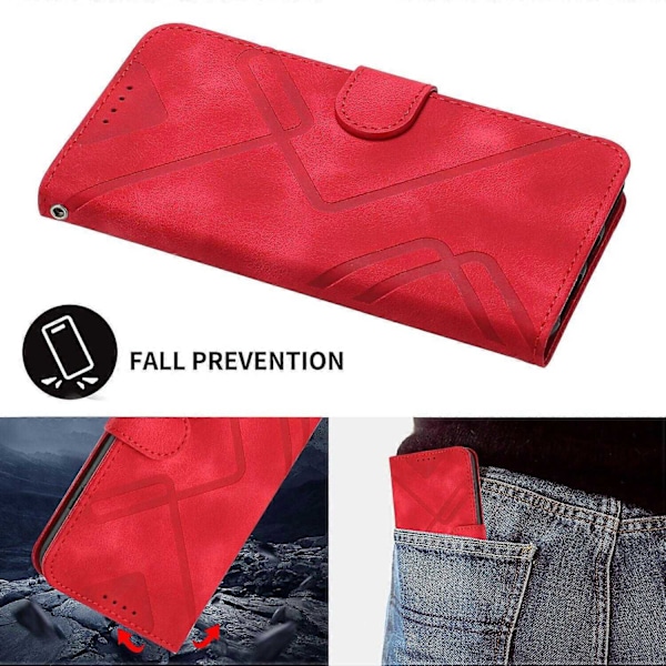 Etui Kompatibelt med iPhone 8 Plus / iPhone 7 Plus Cover Magnetisk Flip Wallet Læder Kompatibelt med iPhone 8 Plus / iPhone 7 Plus Cover-xindaren Red