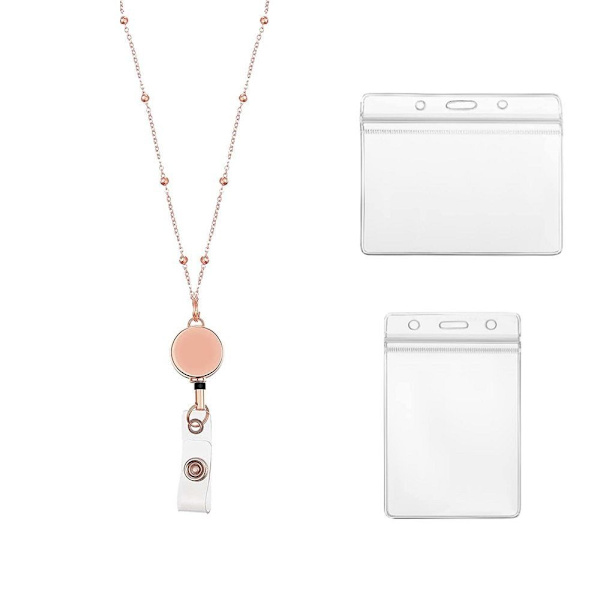 Märkesrulle med ID-hållare i roséguld - Xin Rose Gold