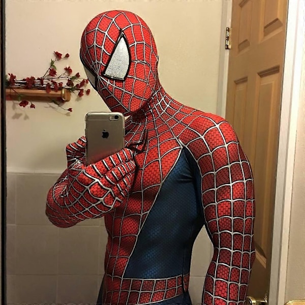 Remy Spiderman Vuxen Onesie Cosplay Kostym Party Favor-Xin S