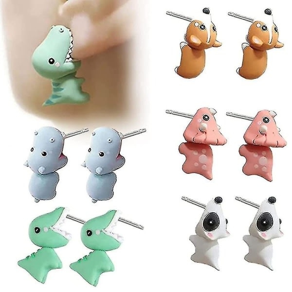 Dinosaur earrings for children Animal earrings-Xin