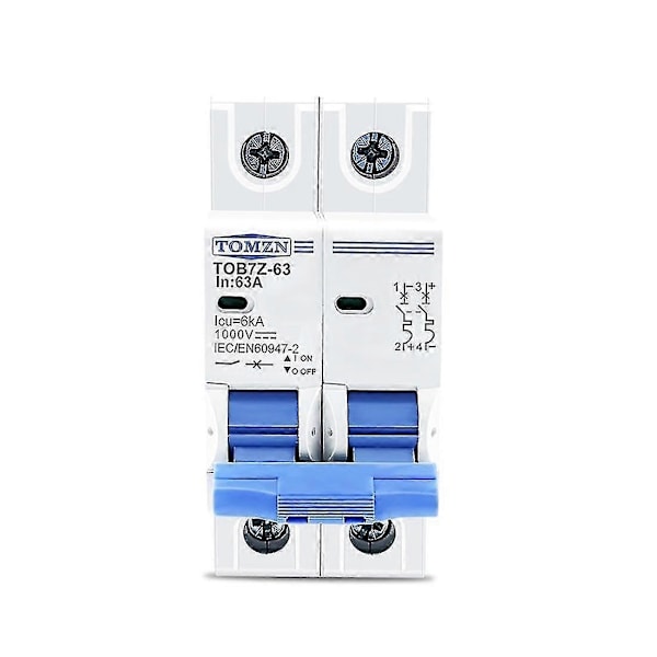2p DC 1000V Solcells Mini Brytare DC MCB Brytare för PV System, 63A-xindaren