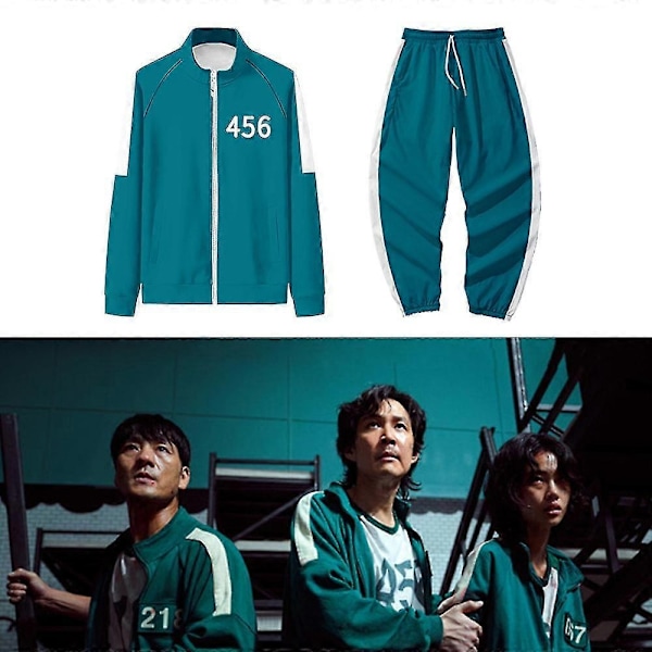 Unisex Squid Game urheilupuku 001 456 218 067 miesten ja naisten roolipelivaatteet - Xin No.218 3XL