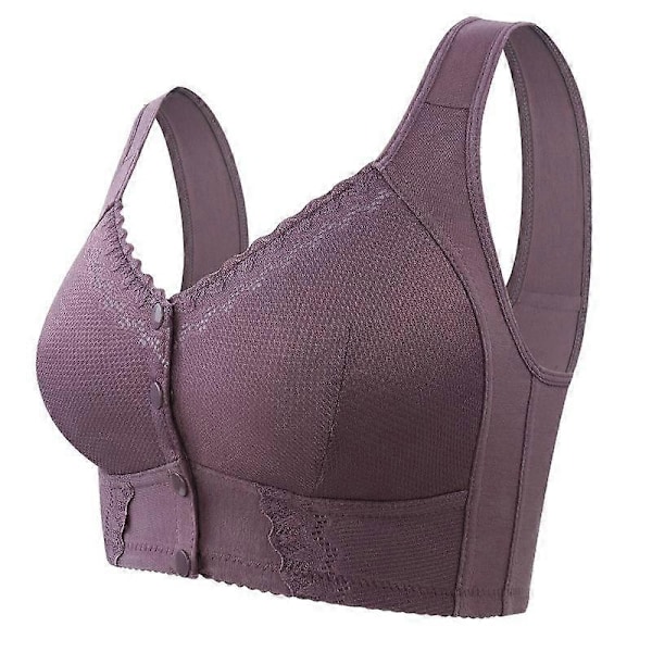 Evybliss BH'er, BH'er - Åndbare BH'er med frontlukning til seniorer - Xin purple 54