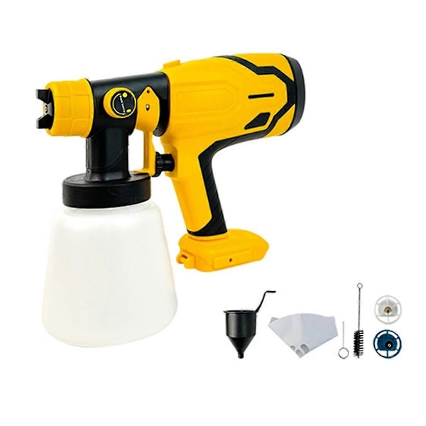 Kompatibel med Dewalt 18V 20V Batteridriven Sladdlös Färgspruta Automatisk Elektrisk Färgspruta Verktyg Kit Power T-xindaren